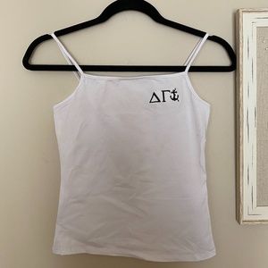 White Delta Gamma Tank